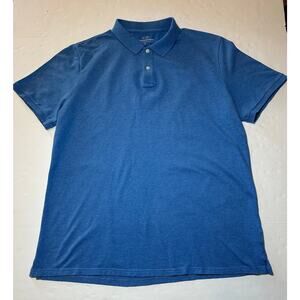 Vineyard Vines Mens Size Large Polo Shirt Blue Short Sleeve Stretch